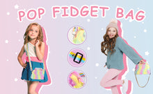 Load image into Gallery viewer, Amerner Rubber Children's Multiple Activity Toys Pop Shoulder Bag Fidget Toys for Girls