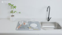 Load and play video in Gallery viewer, Meiliweser Silicone Dish Drying Mat For Kitchen
